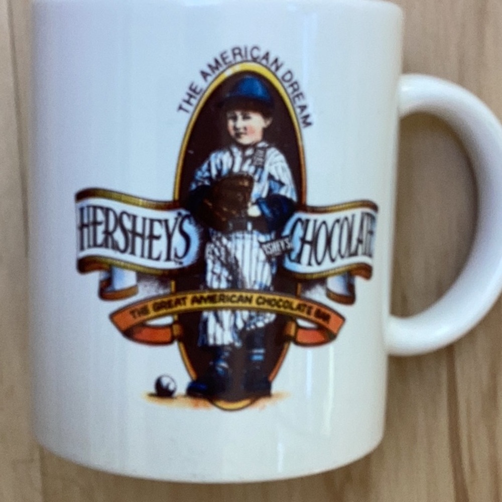 The American Dream Hershey’s Chocolate Bar Vintage Baseball Boy‎ With Mitt Mug